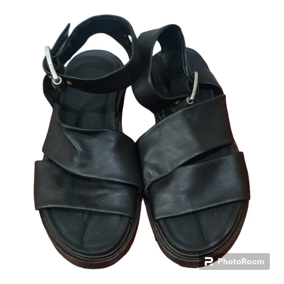 RAG & BONE SLAYTON SANDAL BLACK STRAPPY ITALIAN LEATHER Saze EU37 Women’s 7 $350 - Picture 5 of 11